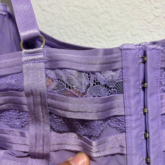 Torrid Curve Bralette Bra 1 Bougainvillea Straps And Lace Underwired Adjustable - Picture 8 of 11